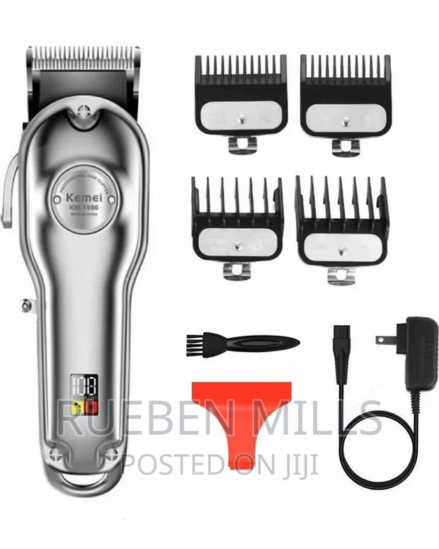 Silver Kemei All Metal Hair Clipper Barbering Machine · Photo 4