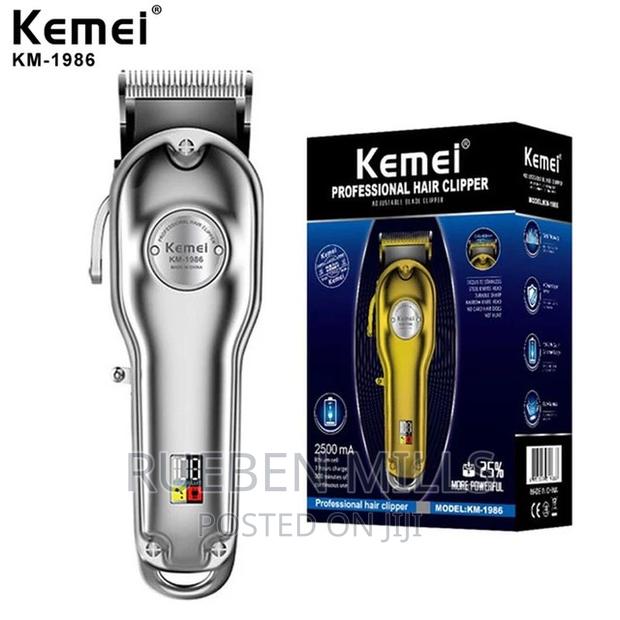 Silver Kemei KM-1986 Full Metal Cordless Hair Clipper · Photo 4