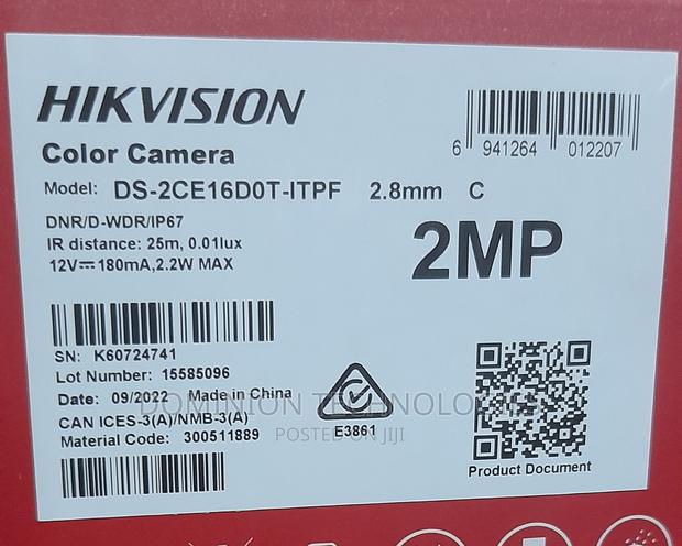Hikvision Ds-2ce16d0t-Itpf(C) (2.8mm) 2mp Bullet · Photo 4