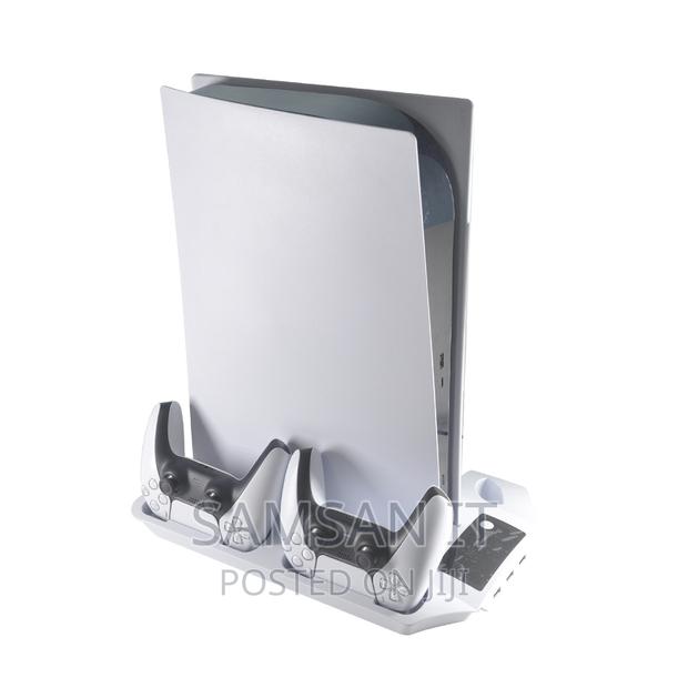 Universal Ps5 Cooling Stand With Charging Dock and Cd Stora photo 4