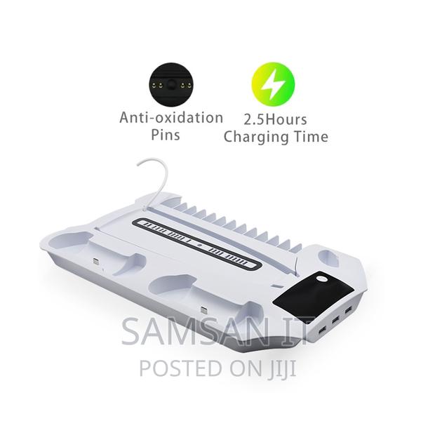 Universal Ps5 Cooling Stand With Charging Dock and Cd Stora photo 5