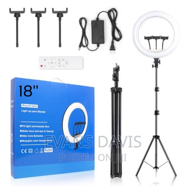 18 Inches Ring Light With Remote and Adjustable Stand · Photo 2
