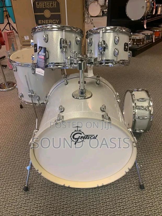 Gretsch Energy 5-Piece Drum KIT White With Paiste Cymbals · Photo 3