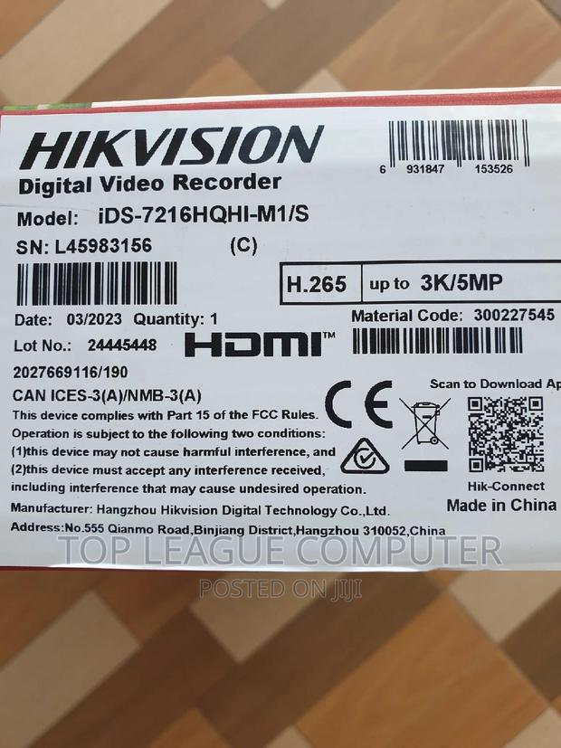 Hikvision DVR 16 Channel Up to 5mp Ids-7216hqhi-M1/S photo 3