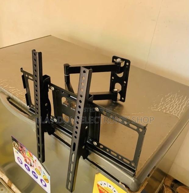 Adorable Adjustable Corner Tv Mount for 32”-55”(Black). · Photo 2