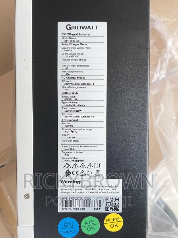48V 5000watts Growatts Hybrid Inverters photo 2