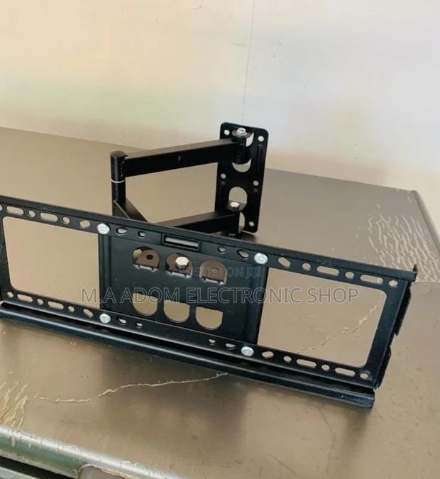 Elegant Black Adjustable Corner Tv Mount for 32”-55”(Black). · Photo 2