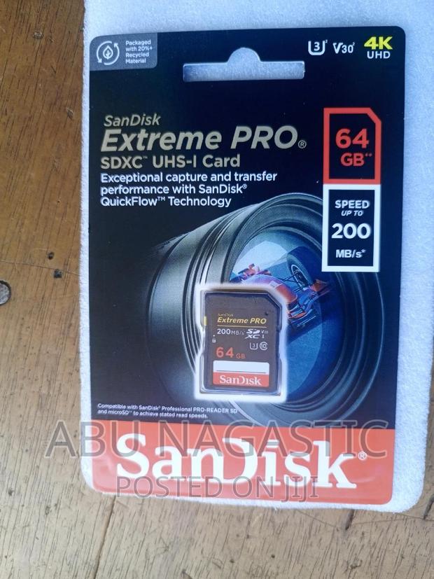 Sandisk Extreme Pro Camera SD Card 64GB · Photo 3