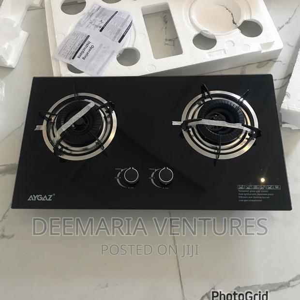 AYGAZ Built in 2 Burner Auto Ignition Glass Top Gas Hob photo 2