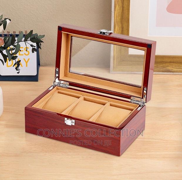 Wooden Watch Box(Three Slots)