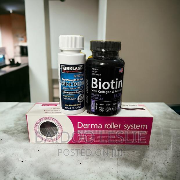 Kirkland Biotin With Keratin And Collagen And Roller Combo photo 2