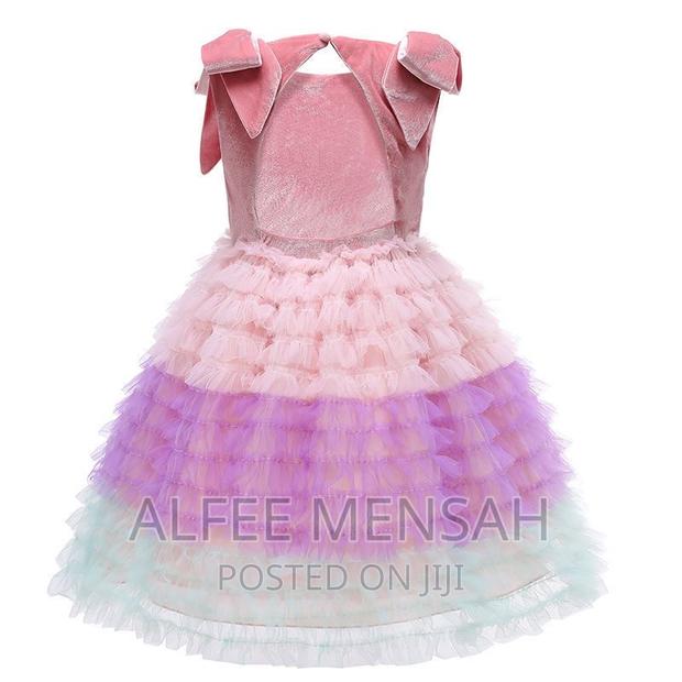 Unicorn Cake Korean Velvet Splicing Mesh Princess Dress