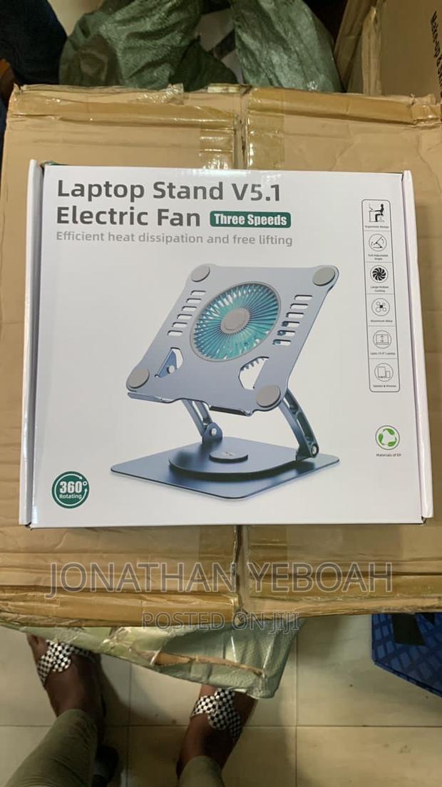 Rotating Laptop Stand With Single Cooling Fan · Photo 2