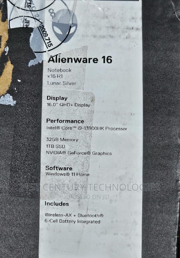 New Laptop Dell Alienware X16 32GB Intel Core I9 SSD 1T · Photo 4