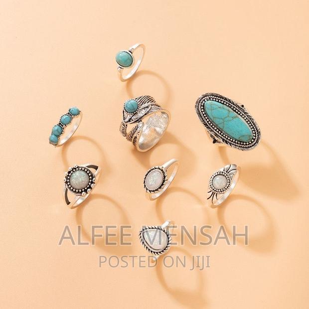 Ethnic Style Retro Fashion Carved Feather Ring Fashion