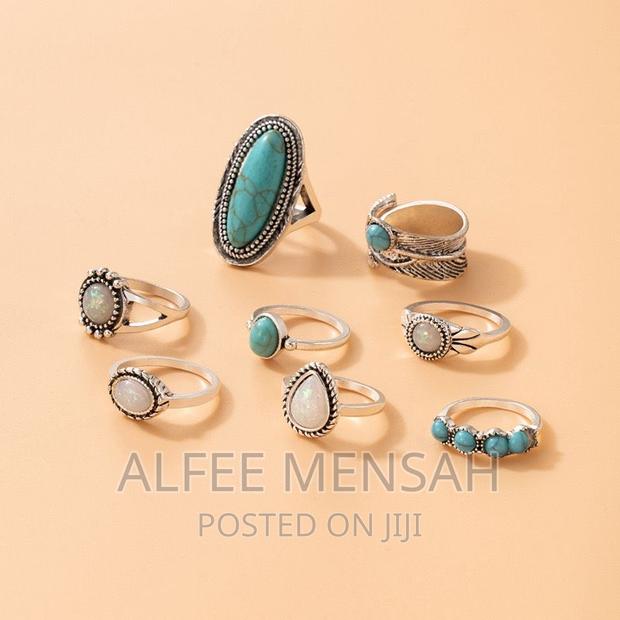 Ethnic Style Retro Fashion Carved Feather Ring Fashion