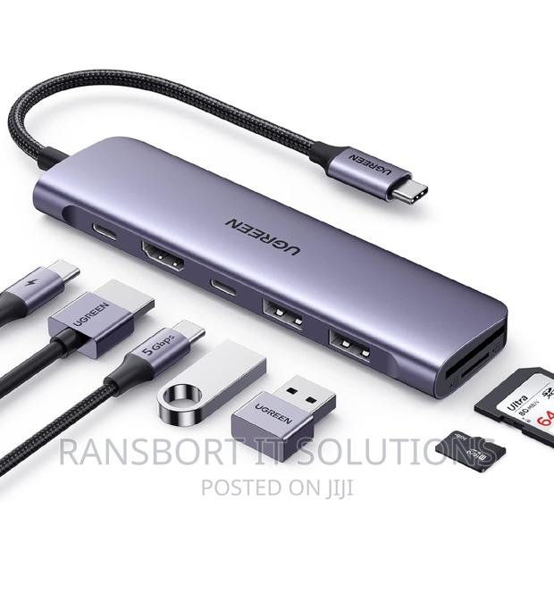 Ugreen Revodok USB C Hub 7 in 1 Dongle Adapter, Mac and PC · Photo 2