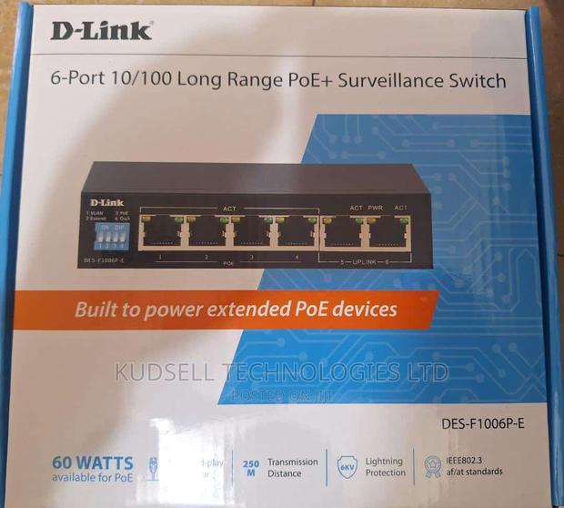 6-Port Unmanaged Poe Switch
Des-F1006p-E · Photo 2