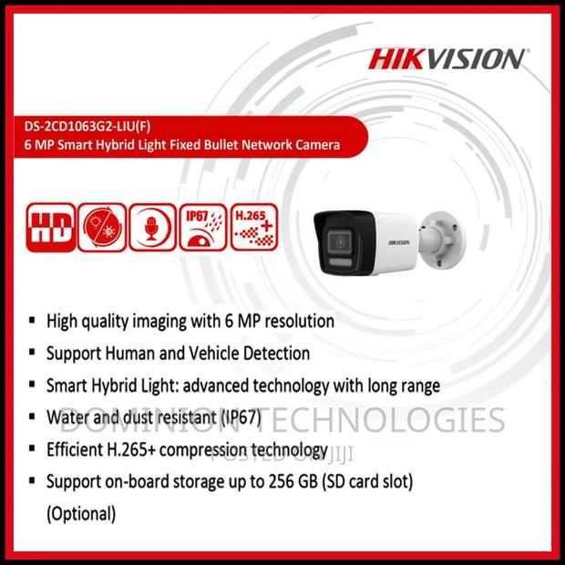 Hikvision Ds-2cd1063g2-Liu 6mp IP Colorvu Bullet With Audio · Photo 2