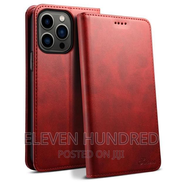 iPhone 15 /14/13/12/11/ Series Leather Flip Magnetic Case · Photo 3