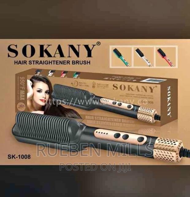 Sokany SK-1008 Electric Hot Comb Hair Straightener Brush · Photo 2