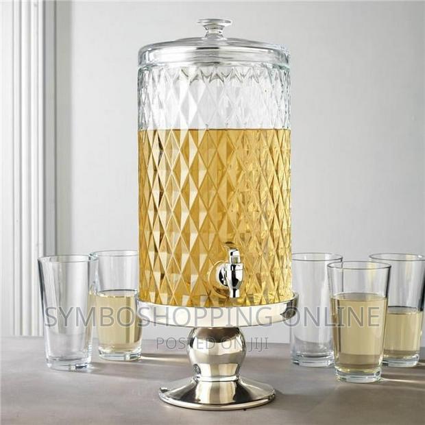 Monaco Diamond Beverage Dispener With Metal Base