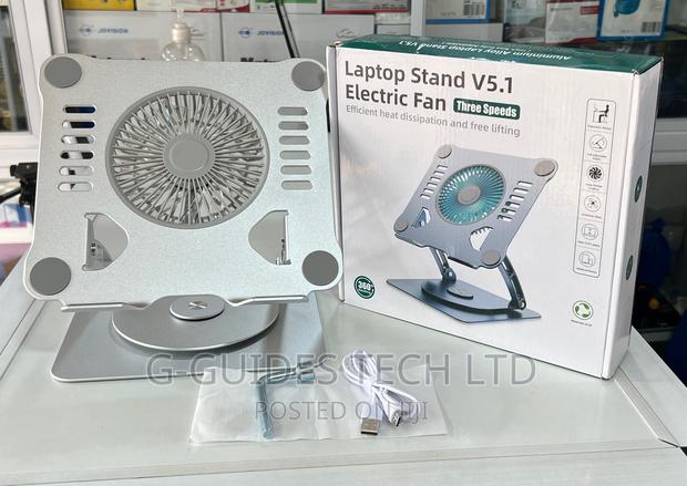 Laptop Stand With Cooling Fan and 360 Rotating Base · Photo 4