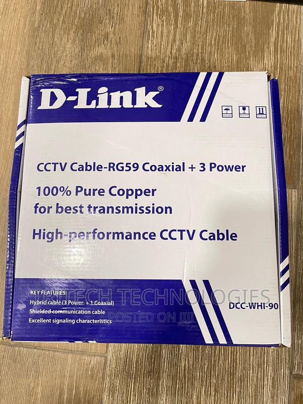 D-Link (1coaxial + 3power) RG59 Cable 90M Pure Copper · Photo 3