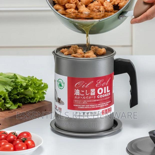 Stainless Steel Oil Sieve Storage Cup -1.4l · Photo 2