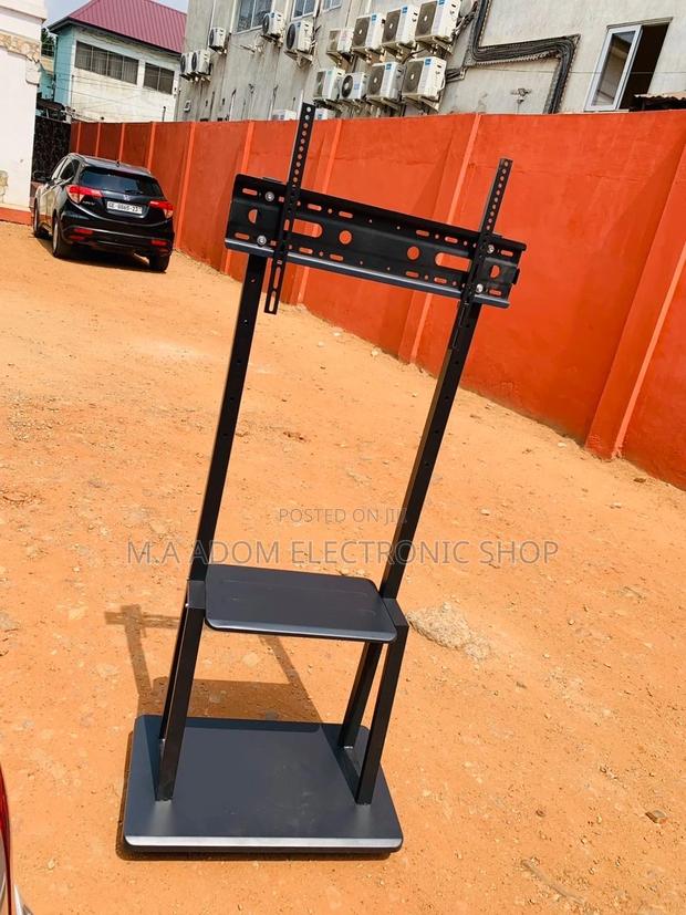 Mobile Tv Stand With Wheels For,32” to 75” Tv(Black). · Photo 2