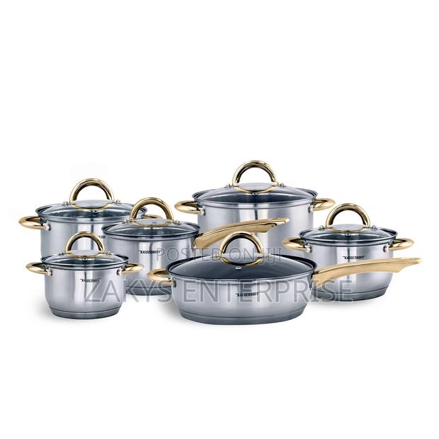 High Quality Kaiserhoff Stainless Steel 12pcs Cookware · Photo 3