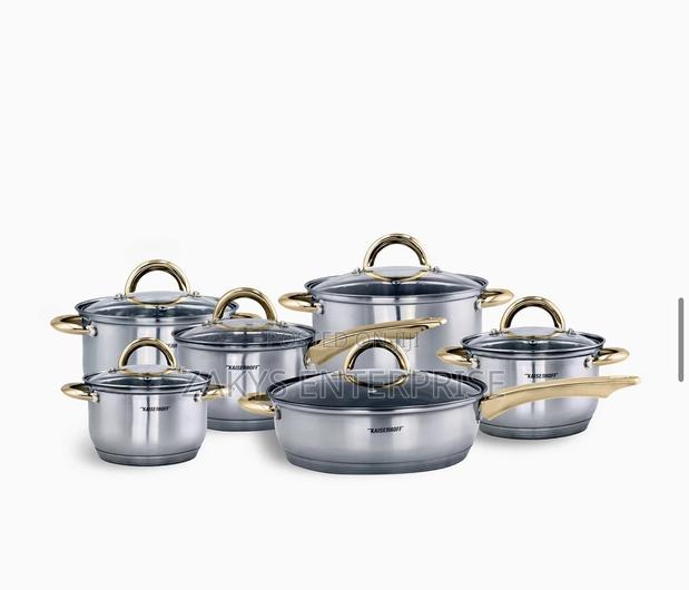 High Quality Kaiserhoff Stainless Steel 12pcs Cookware · Photo 4