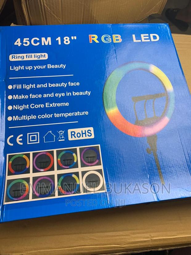 18inch RGB Ringlight With Bag and Stand · Photo 3