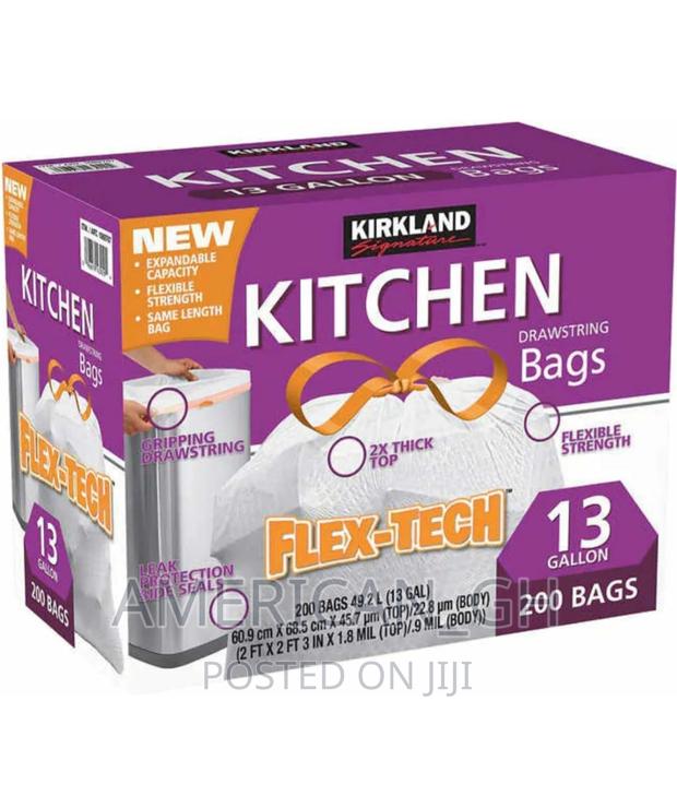 Kirkland Signature Flex-Tech 13-Gallon Kitchen Trash Bags · Photo 4