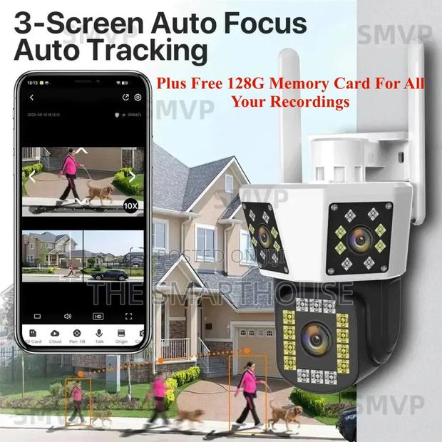 Smart Triple Lens CCTV Camera (Plus Free 128G Memory Card) photo 2