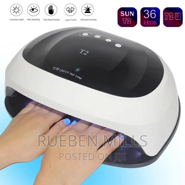 First Grade 72W Sun T2 Double Hands Nails Dryer 2 in 1 UVLED · Photo 3