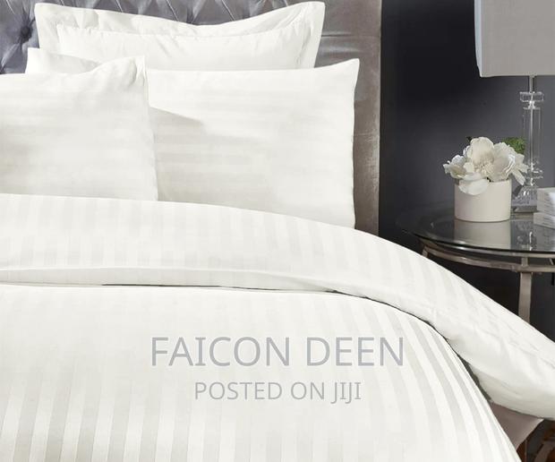 Quality Original Cotton Stripped Bedsheet With Pillow Cases · Photo 1