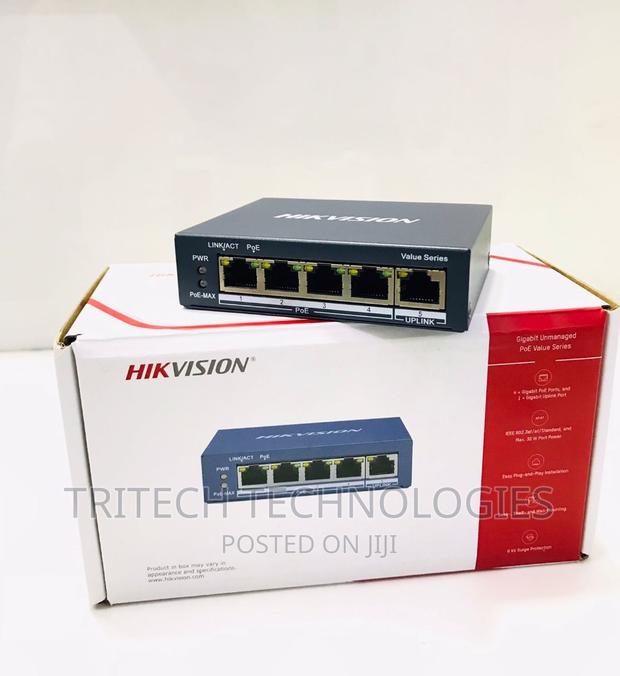 Hikvision 4port Gigabit Unmanaged Poe Switch Ds-3e0505p-E/M · Photo 4