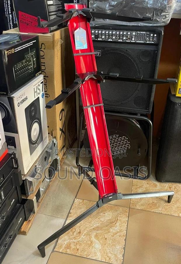 Stay Tower 1300/02 Two Tier Keyboard Stand – 124 Red · Photo 2