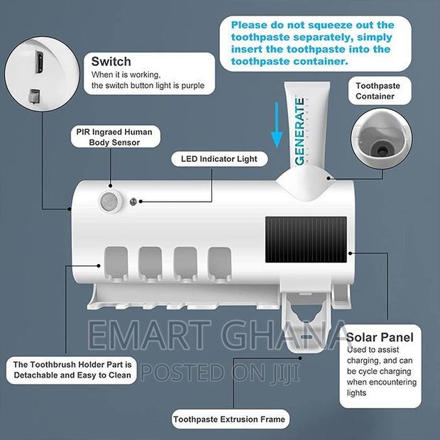 Automatic Toothpaste Dispenser, Toothbrush Holder photo 4