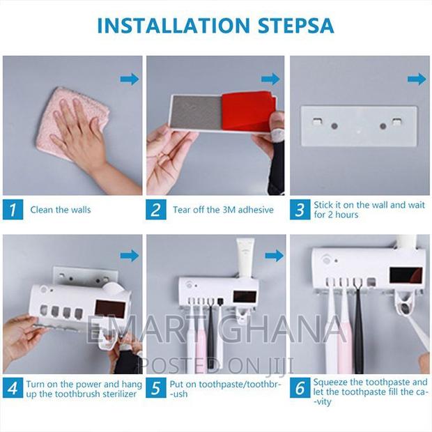 Automatic Toothpaste Dispenser, Toothbrush Holder photo 5