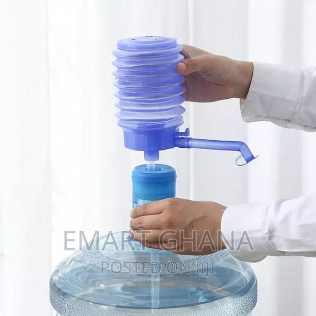 Manual Hand Press Water Dispenser Pump - Blue photo 2