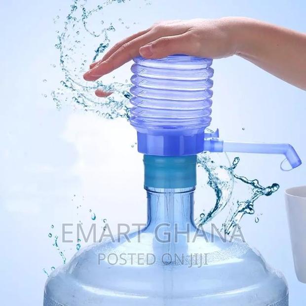 Manual Hand Press Water Dispenser Pump - Blue photo 5