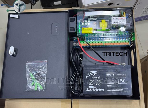 Power Supply CCTV With Backup Battery 20amps and Powercable · Photo 3