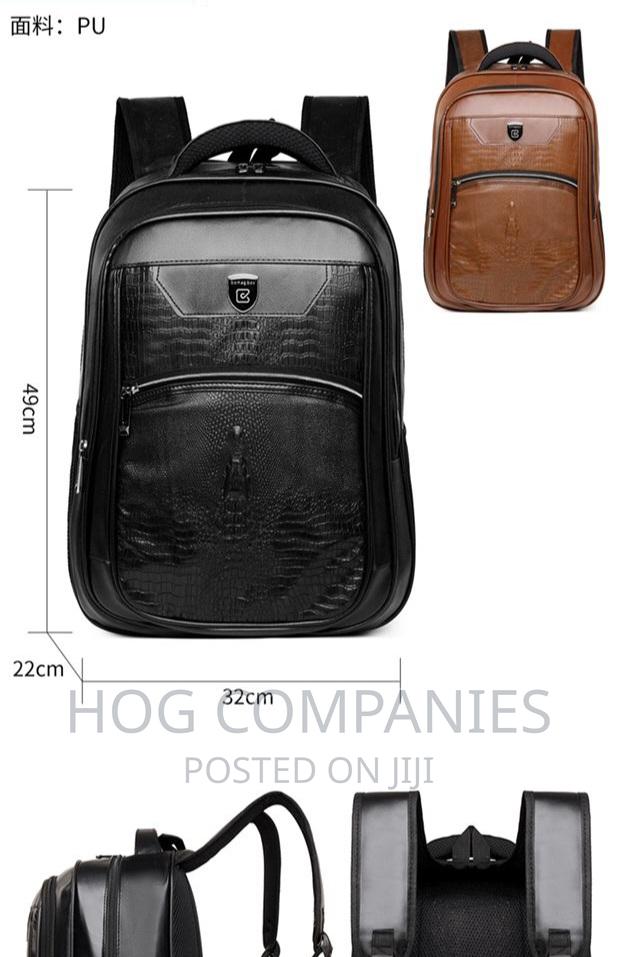 Classic Leather Backpack School Laptop Bag · Photo 3