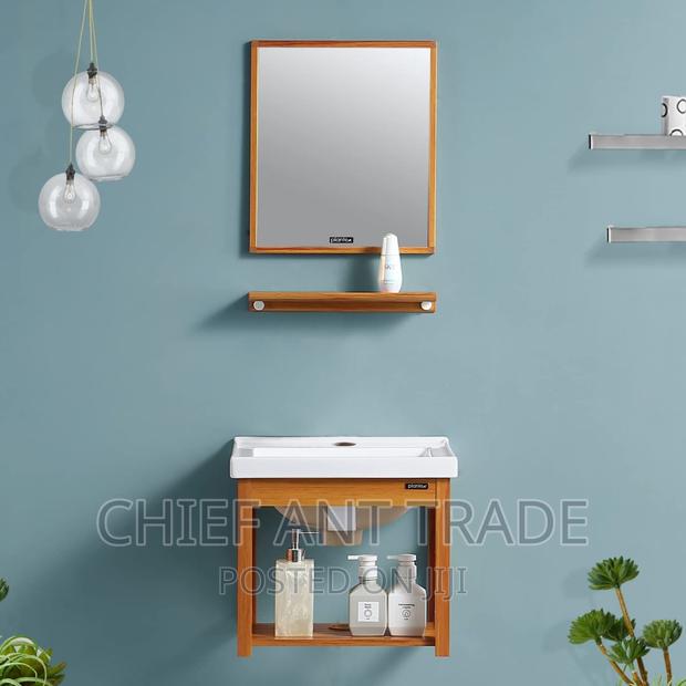 Cabinet Basin With Mirror- Brown · Photo 4
