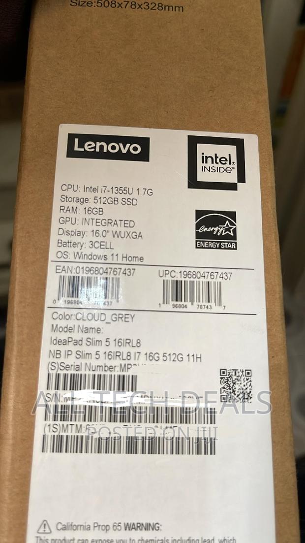 New Lenovo IdeaPad 5 Slim 13th Gen i7 16GB Intel Core i7 SSD 512GB · Photo 4