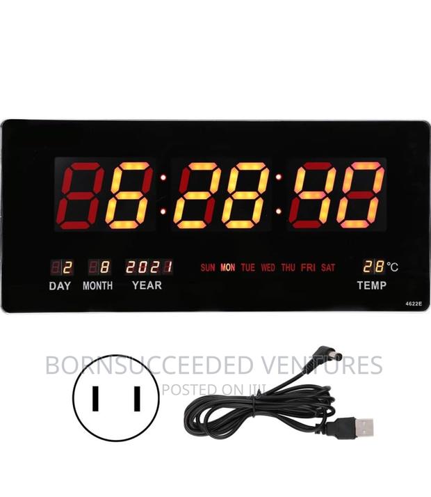 Digital LED Number Wall Clock, Electronic LED · Photo 3