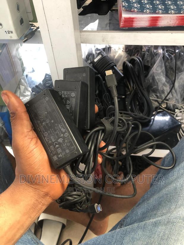 HP Original Home Used Type C Charger,5v to 20v. 45w · Photo 4