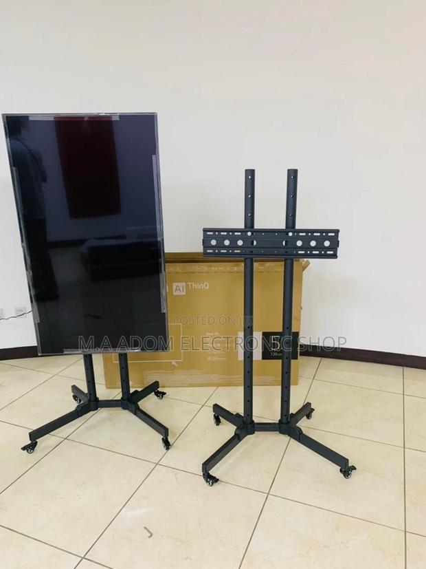 Authentic Moveable Tv Trolly for 32” to 70 Inch(Black). · Photo 2